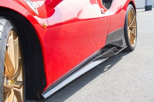 Capristo Carbon Fiber Side Skirts w/Wings for Ferrari 488 / F8 2015-2023
