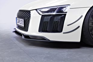 Capristo Carbon Fiber Front Spoiler + Front Fins (Set) for Audi R8 V10 (Pre-Facelift) 2016-2019