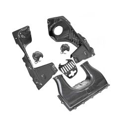 Exotic Car Gear Carbon Fiber 6 Piece Engine Bay Set for Ferrari 458 Spider 2011+