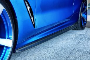 3D Design Carbon Fiber Side Skirt Set for BMW F91 / F92 M8 and 8-Series 2019+