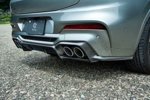 3D Design Carbon Fiber Rear Diffuser for BMW F98 X4M (Pre-LCI) 2019-2025