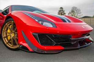 Capristo Carbon Fiber Front Center Spoiler w/Side Wings for Ferrari 488 Pista 2018-2020