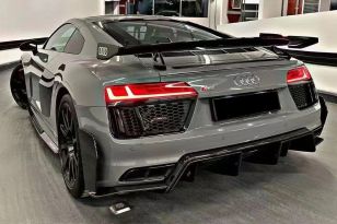 DarwinPRO Performance Parts Style Dry Carbon Fiber Rear Diffuser for Audi R8 GEN2 Coupe 2016-2025