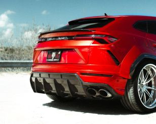 1016 Industries Carbon Fiber Rear Diffuser (w/Trailer Package) for Lamborghini Urus 2018+