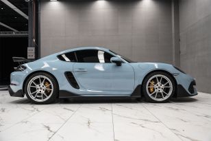 DarwinPRO Stuttmate Partial Carbon Fiber Side Skirts for Porsche 718 Cayman / Boxster 2021-2025