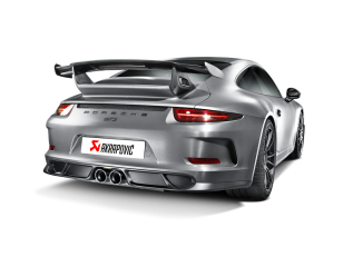 Akrapovic Matte Carbon Fiber Rear Diffuser for Porsche 991 GT3 2014-2017