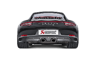 Akrapovic Matte Carbon Fiber Rear Diffuser for Porsche 991 Carrera / Cabriolet / Targa / S / 4 / 4S / GTS 2016-2019