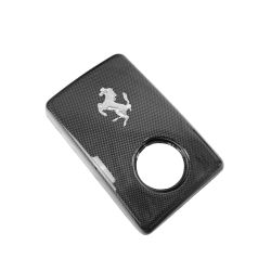 Exotic Car Gear Carbon Fiber Coolant Tank Cover And Cavallino for Ferrari F430 2004-2009