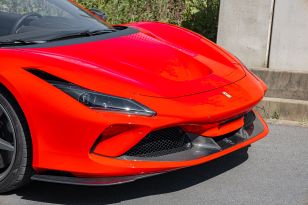 Capristo Carbon Fiber Front Spoiler + Side Air Guides Set for Ferrari F8 / Spider 2019-2023