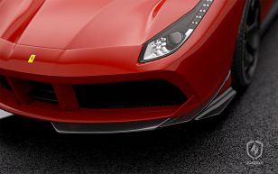 ZACOE Carbon Fiber Front Lip Set for F142M Ferrari 488 GTB (2015-2019)