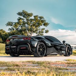 ZACOE Carbon Fiber Rear Side Flaps for F173 Ferrari SF90 Stradale 2019+