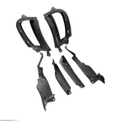 Exotic Car Gear Carbon Fiber Fender Air Inlet Scoops With Brackets for McLaren 720S 2017+