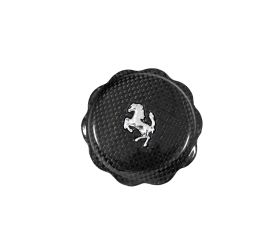 Exotic Car Gear Carbon Fiber Oil Cap Cover With Cavallino for Ferrari F430 2004-2009