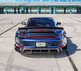 1016 Industries Carbon Fiber Rear Diffuser w/ Integrated Exhaust Tips for Porsche 911 Turbo S 992 2020+
