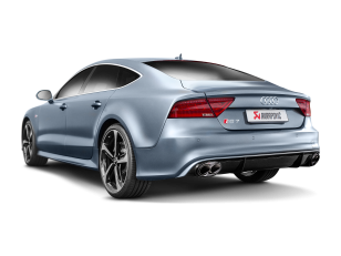 Akrapovic Evolution Titanium Catback Exhaust System w/ Carbon Tips for Audi RS7 Sportback (C7) 2014-2018