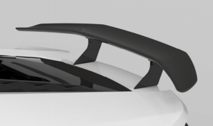 1016 Industries Carbon Fiber V2 Solid Leg Rear Wing for Lamborghini Huracan LP610-4 2014-2019
