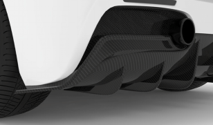 1016 Industries Carbon Fiber Upper Diffuser Add On for Ferrari 488 GTB 2015-2020
