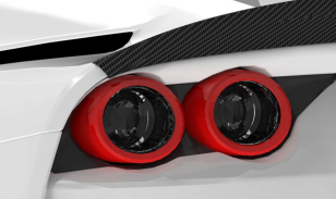 1016 Industries Carbon Fiber Tail Light Surround for Ferrari 812 Superfast / GTS 2017+