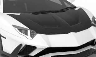 1016 Industries Carbon Fiber Race Hood for Lamborghini Aventador S LP740 2016-2021