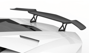 1016 Industries Rear Wing, Stands and Carbon Base for Lamborghini Aventador S LP740 2016-2021