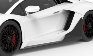 1016 Industries Carbon Fiber Side Skirt Blade for Lamborghini Aventador S LP740 2016-2021