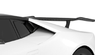 1016 Industries Carbon Fiber V1 Renato Tall Rear Wing w/Stands for Lamborghini Huracan Tecnica 2023+
