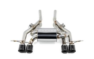 3D Design Valved Rear Exhaust Section w/ Carbon Fiber Tips for BMW G8x M3 / M4 2021+