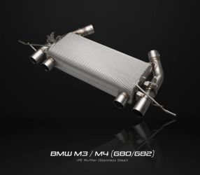 IPE SS Catback Exhaust System w/Remote (Factory Front Pipe) for BMW M3 / M4 (G80 / G82) 2021+