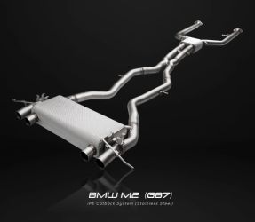 IPE SS Catback Exhaust System w/Remote (Factory Front Pipe) for BMW M2 (G87) 2023+