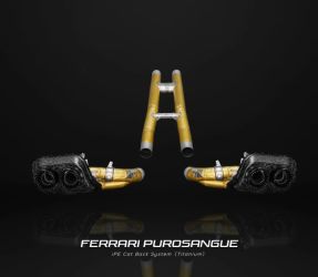 IPE Titanium Catback Exhaust System w/H-Pipe for Ferrari Purosangue 2023+