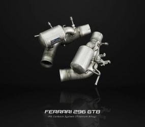IPE Titanium Catback Exhaust System for Ferrari 296 GTB 2021+