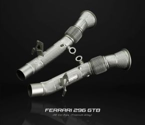 IPE SS Catted Downpipe for Ferrari 296 GTB 2021+