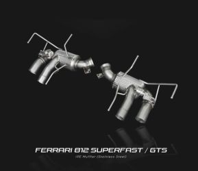 IPE SS Rear Muffler System w/Remote for Ferrari 812 Superfast / GTS 2017+