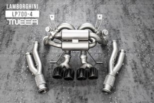 TNEER Valvetronic Exhaust System w/Quad Black Tips for Lamborghini Aventador LP700-4 / LP750-4 SV 2011-2017