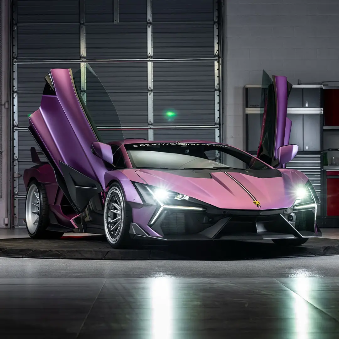 Social Feed - Purple Lambo